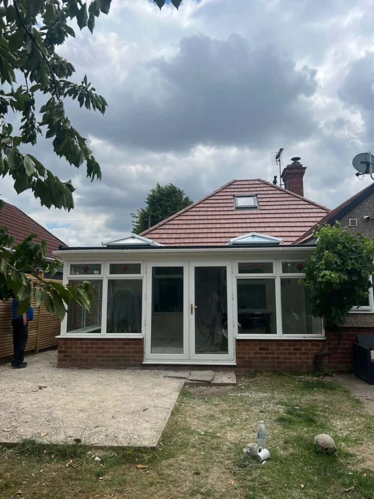 This is a photo of a hipped roof on a bungalow that has just had roof repairs carried out. Works carried out by MCM Roofing Repairs Lymington